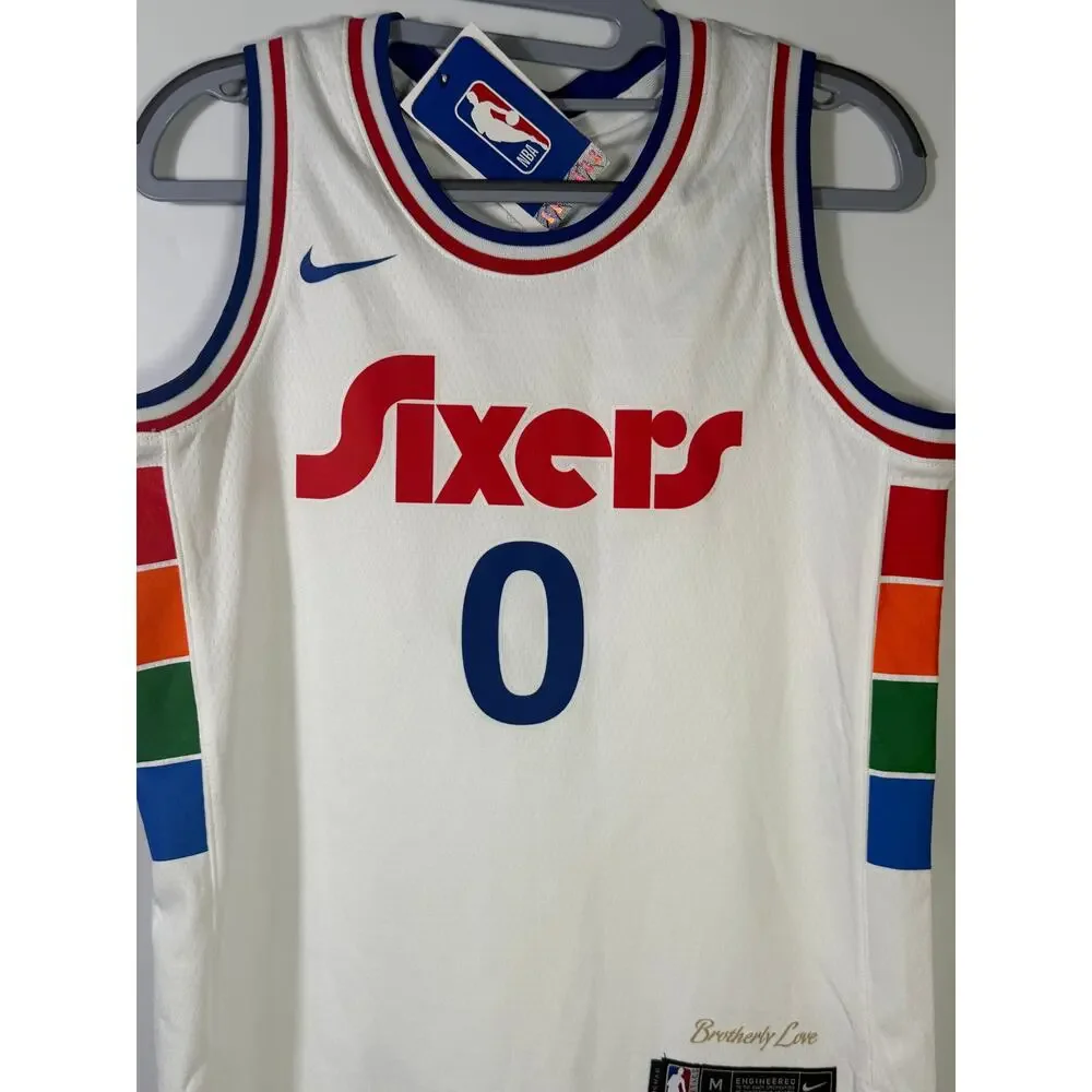 Nike NBA Philadelphia 76ers Tyrese Maxey #0 City Edition Swingman Jersey – youth